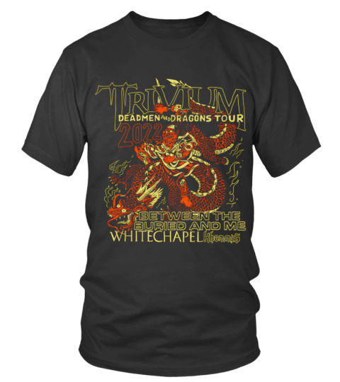 (2 side) Limited Edition - Trivium DEADMEN AND DRAGONS TOUR 2022