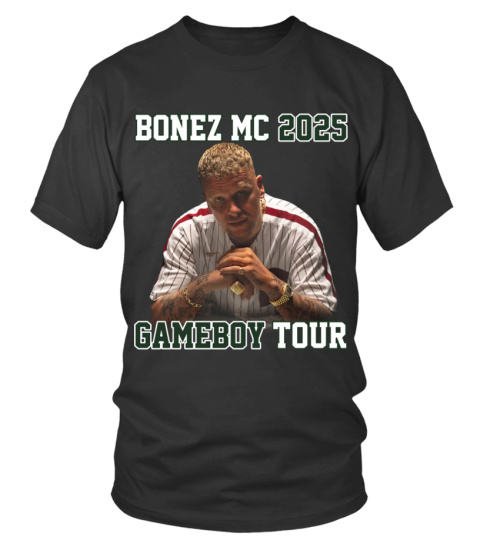 2-Sided Bonez Mc 2025 Gameboy Tour T Shirt - T-skjorte