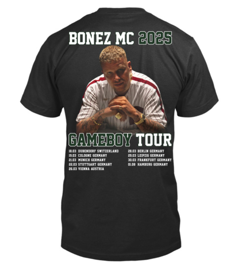 2-Sided Bonez Mc 2025 Gameboy Tour T Shirt