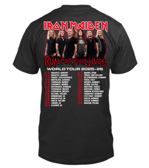 2-Sided Iron Maiden Tour 2025-26 Shirt