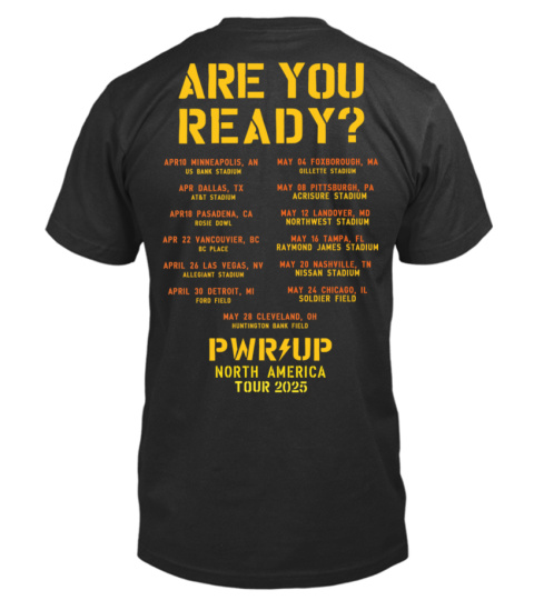 AC/DC - Are You Ready? PWR UP 2025 Tour Dates