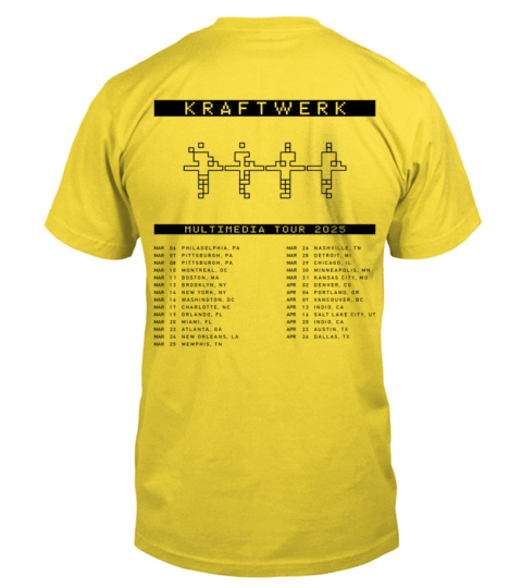 2SD-Kraftwerk Multimedia Tour 2025 - T-shirt