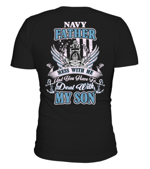 Navy Father - Navy Dad Shirt