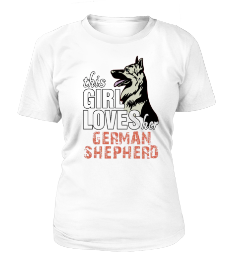 This girl loves her German Shepherd