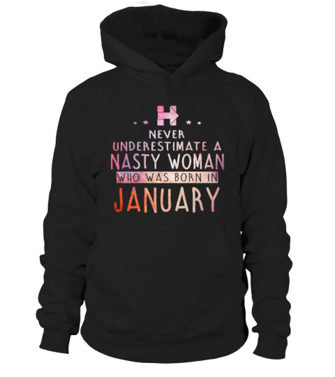 NEVER UNDERESTIMATE A BLACK QUEEN BORN IN JANUARY T-SHIRT