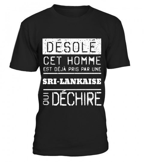 T-shirt Désolé Sri-Lankaise
