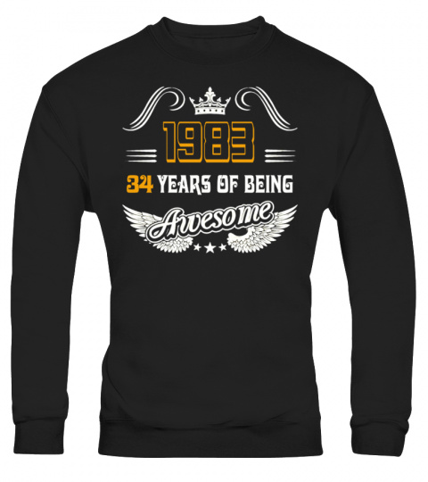 34 YEARS OF BEING AWESOME
