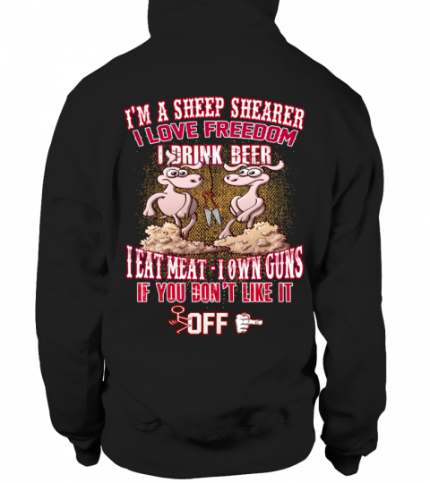 SHEEP SHEARING SHEEP SHEARER  EAT MEET - OWN GUNS SHEEP LADY