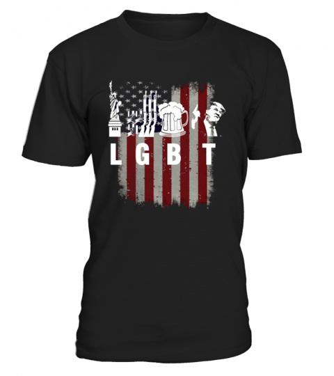 Liberty Guns Beer Trump T-Shirt Funny