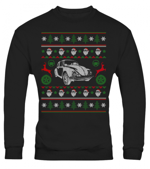 Bettle ugly christmas sweater for volkswagen lovers mespxbikkw