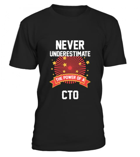 Never Underrate CTO Job Gift Tshirt