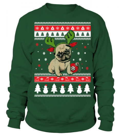 Pug ugly christmas sweater