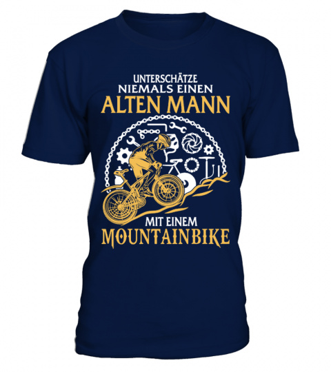 Unterschätze niemals einen alten Mann mit einem Mountainbike