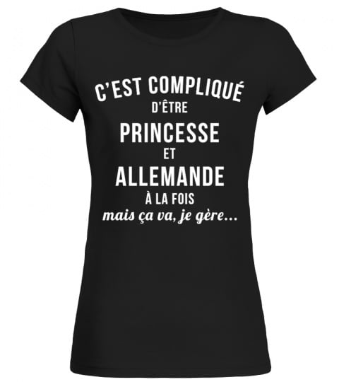 T-shirt Princesse - Allemande