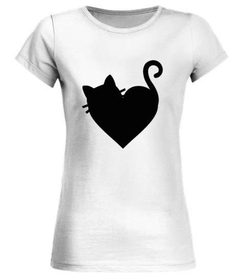 Cute Heart Cat T-Shirt
