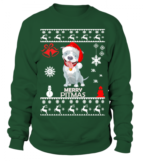 Ugly Christmas Sweater - Pitbull Dog