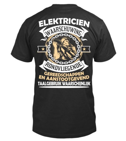 ELEKTRICIEN WAARSCHUWING RONDVLIEGENDE
