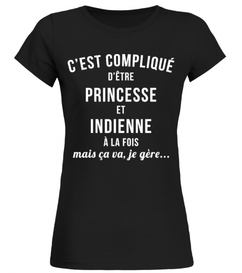 T-shirt Princesse - Indienne