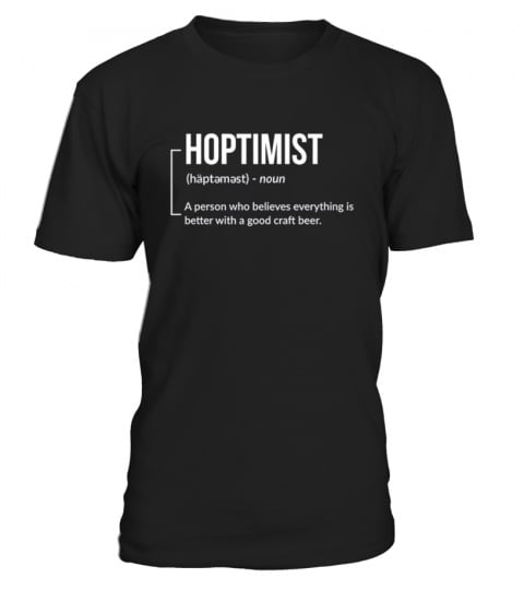 HOPTIMIST TShirt for Craft Beer Lovers