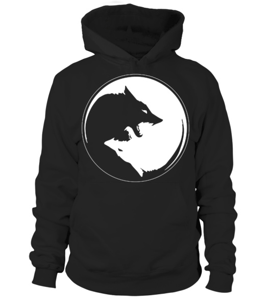 Wolf yin yang hoodie deals
