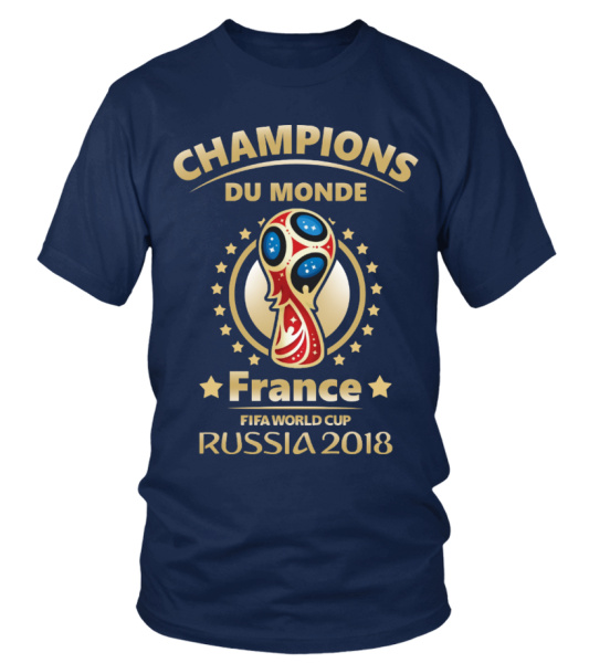 T shirt 2 etoiles Champions du Monde Teezily