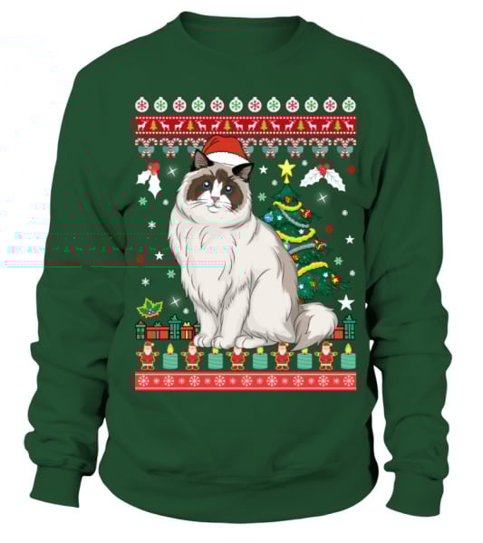 Ragdoll Christmas Sweatshirt Sweatshirt Teezily
