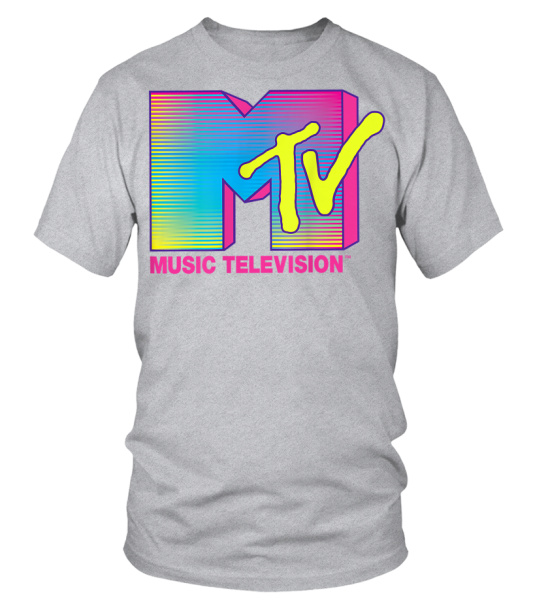 Mtv Logo Fluorescent Colors Graphic T-Shirt Mtv Logo Fluorescent Colors Graphic T-Shirt