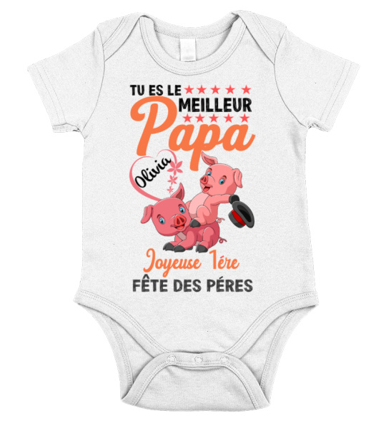 Body B b TU ES LA MEILLEURE PAPA Teezily