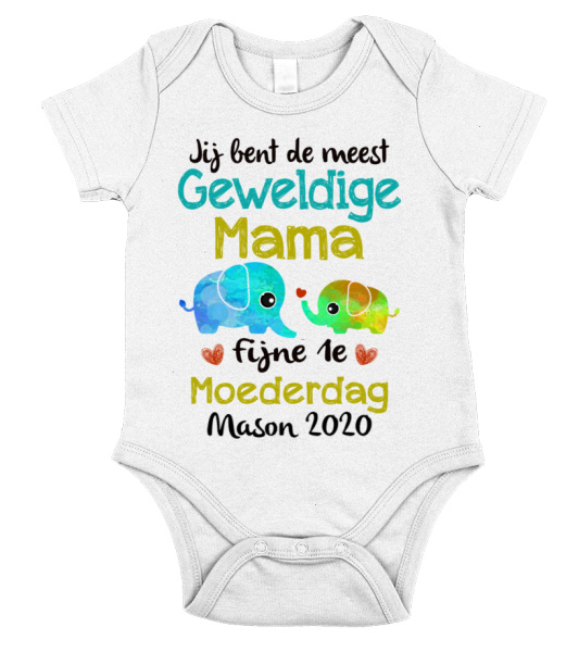 FIJNE 1E MOEDERDAG Baby Onesies Romper Teezily