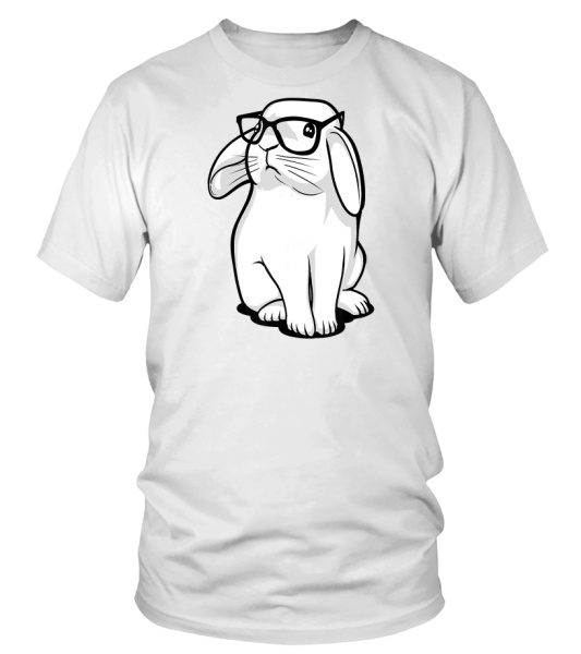 Funny Rabbit Hipster Bunny Geek Nerd Women Girls T-Shirt Funny Rabbit Hipster Bunny Geek Nerd Women Girls T-Shirt