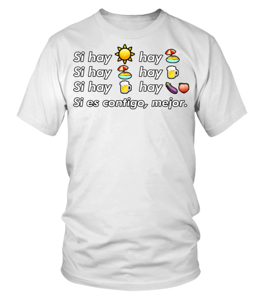 Si Hay Playa Hay Alcohol - Callaita Trap Bunny Emoji T-Shirt T-Shirt