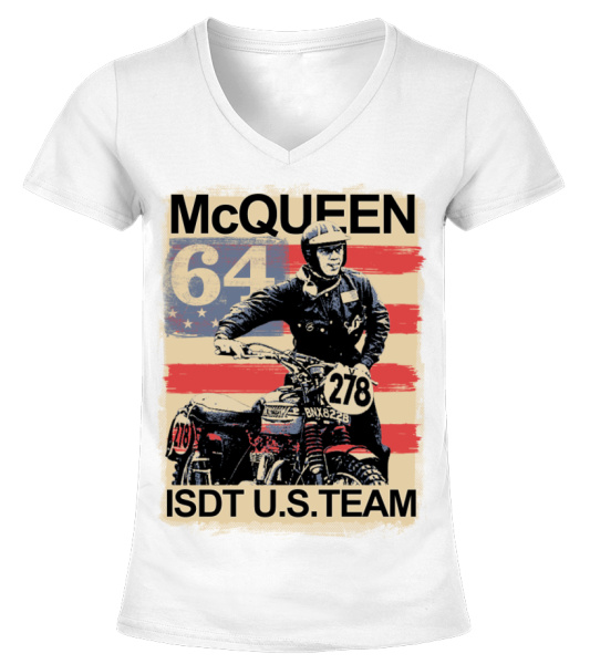 Tee shirt steve on sale mcqueen col v