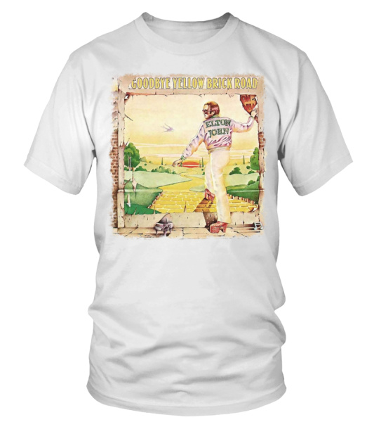 BBRB 010 WT. Elton John Goodbye Yellow Brick Road T shirt