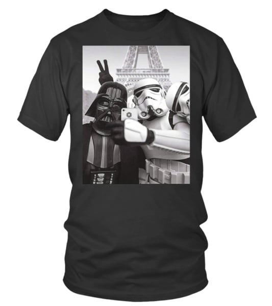 Darth vader stormtrooper selfie t shirt top