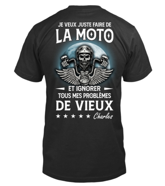 T shirt moto vieux motard  T shirt moto, T shirt, Motard