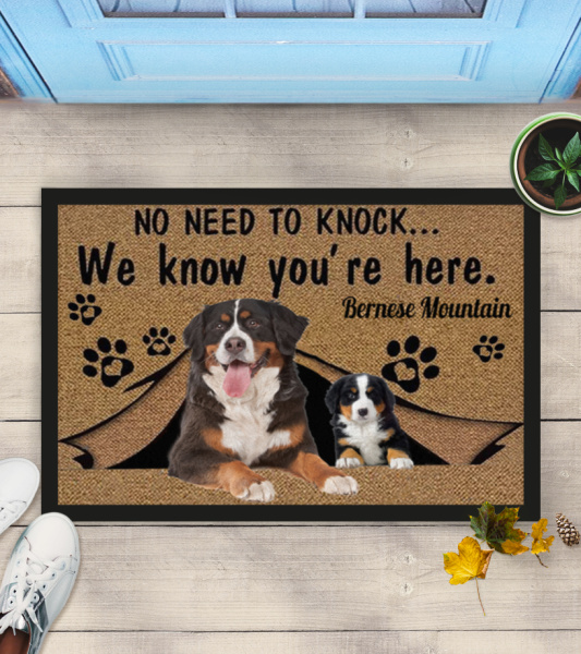 Bernese mountain dog doormat hotsell