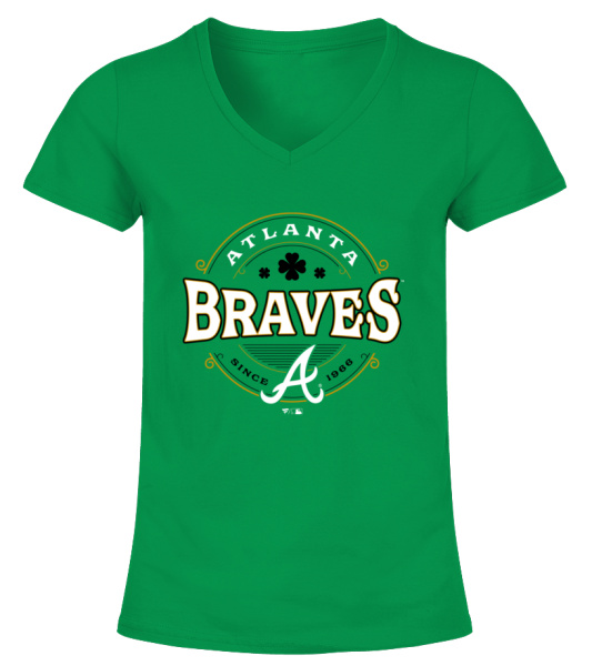 Atlanta Braves Fanatics Branded Women's Official Logo V-Neck