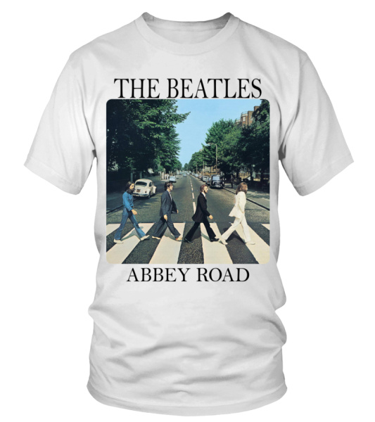 Beatles - (4) 1969) COVER-002-WT.Abbey - Road | ( The Teezily T-shirt
