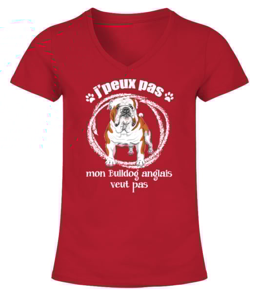 T shirt bulldog anglais deals