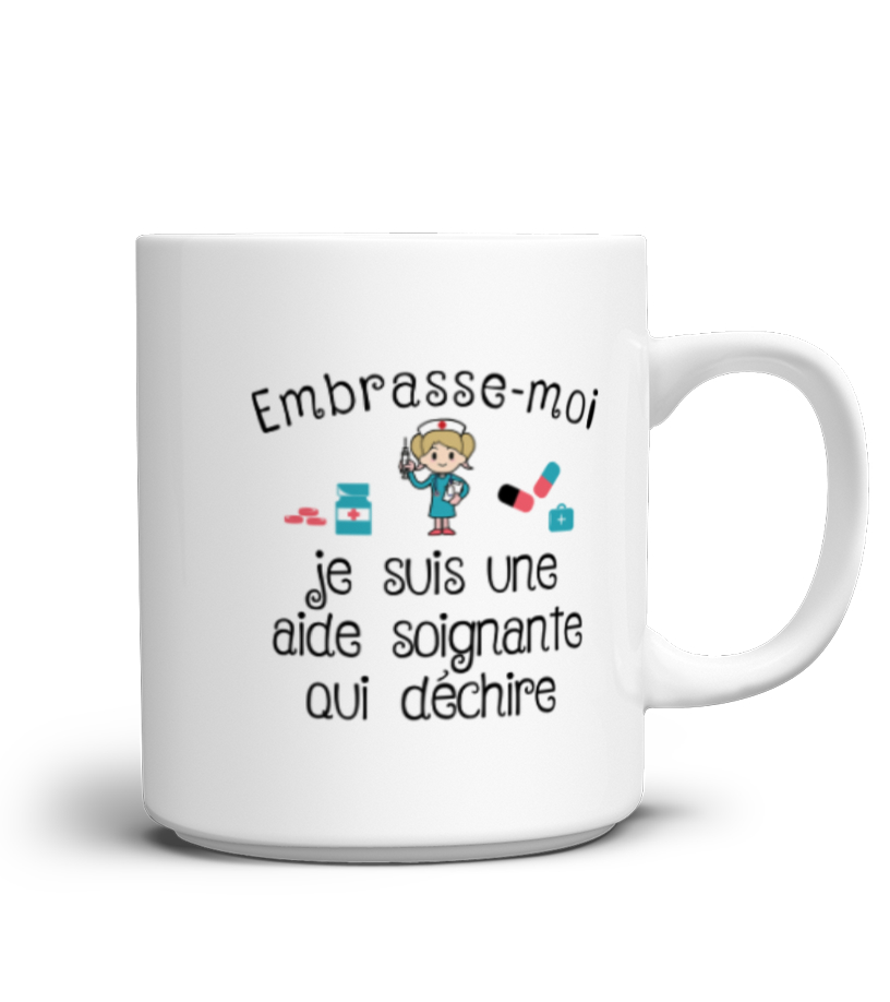 Mug aide-soignante - Cadeau qui déchire