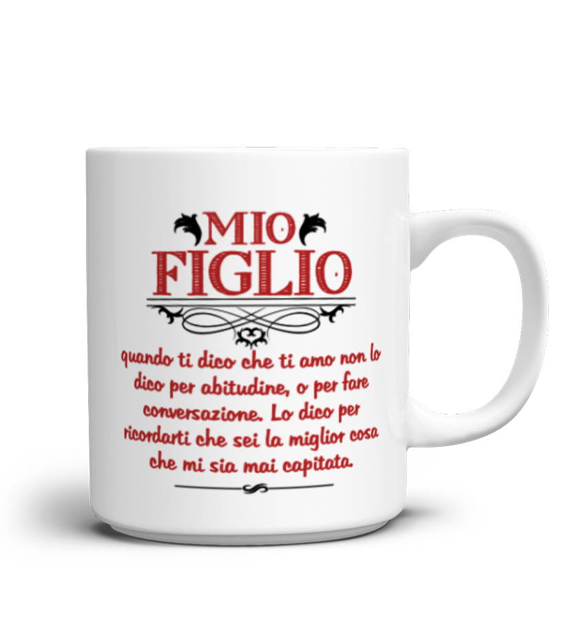 TAZZA LATTE tazza di compleanno mamma personale grazie per averci  sopportato con un lamentoso, viziato marcio, sciatto, monelli, ingrato  figlio MPH103 -  Italia