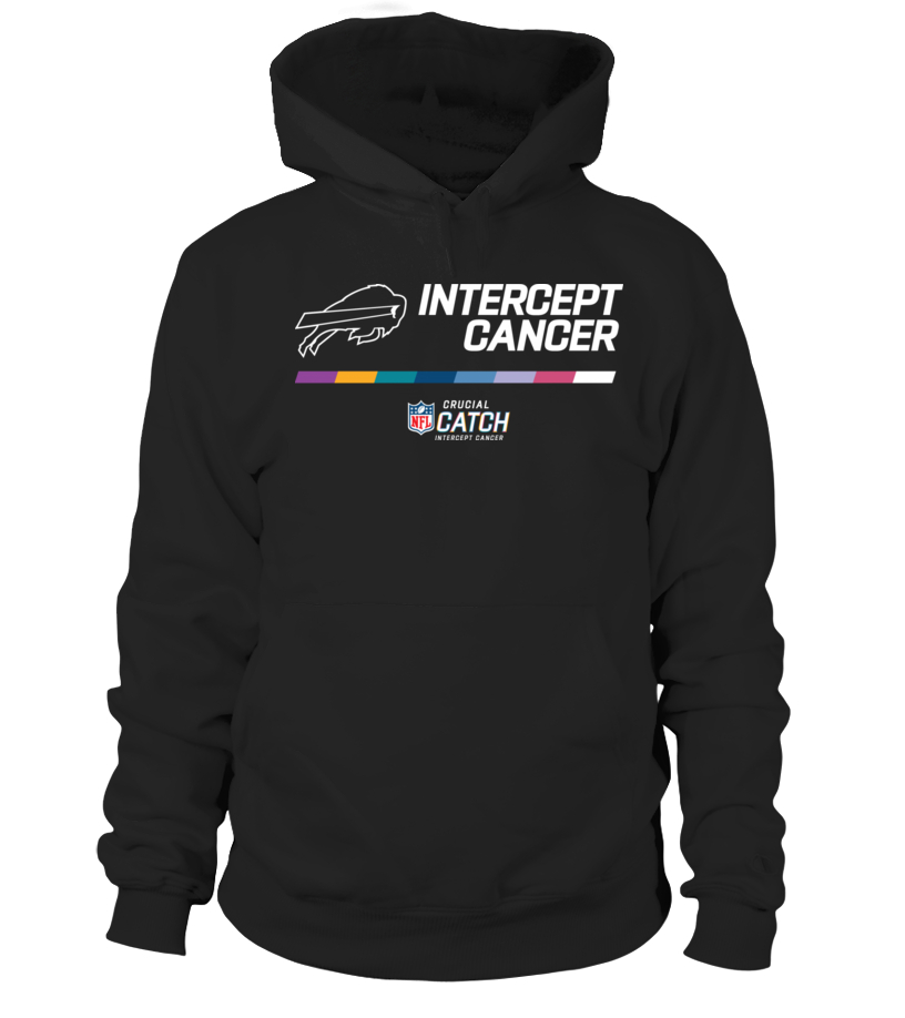 Official Intercept Cancer Buffalo Bills NFL Crucial Catch Therma  Performance Tee