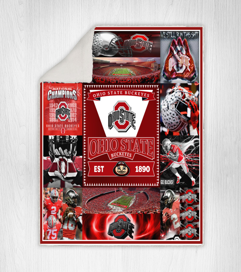 University of Ohio State Buckeyes Blanket Gifts for NCAA Fans 001