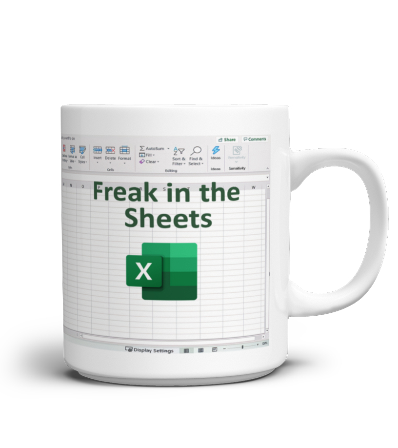 Funny Freak In The Sheets Excel Friend For Birthday Coffee Mug - Jolly  Family Gifts
