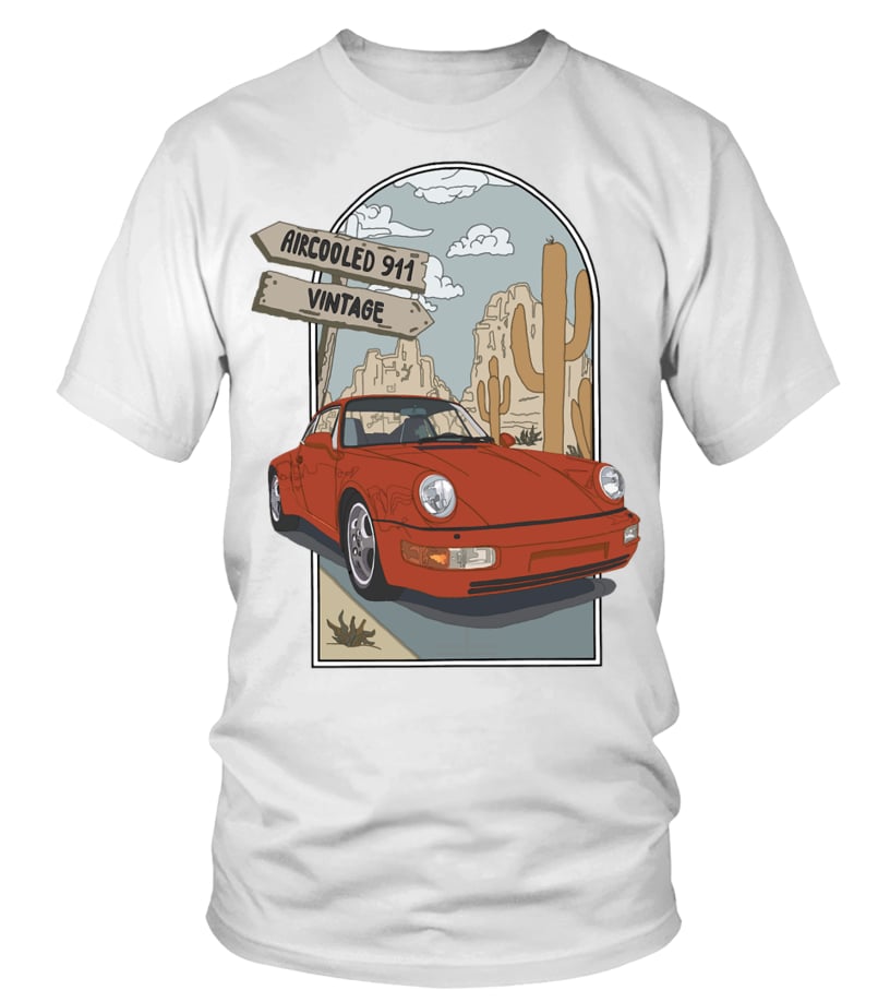Retro porsche t shirt sale
