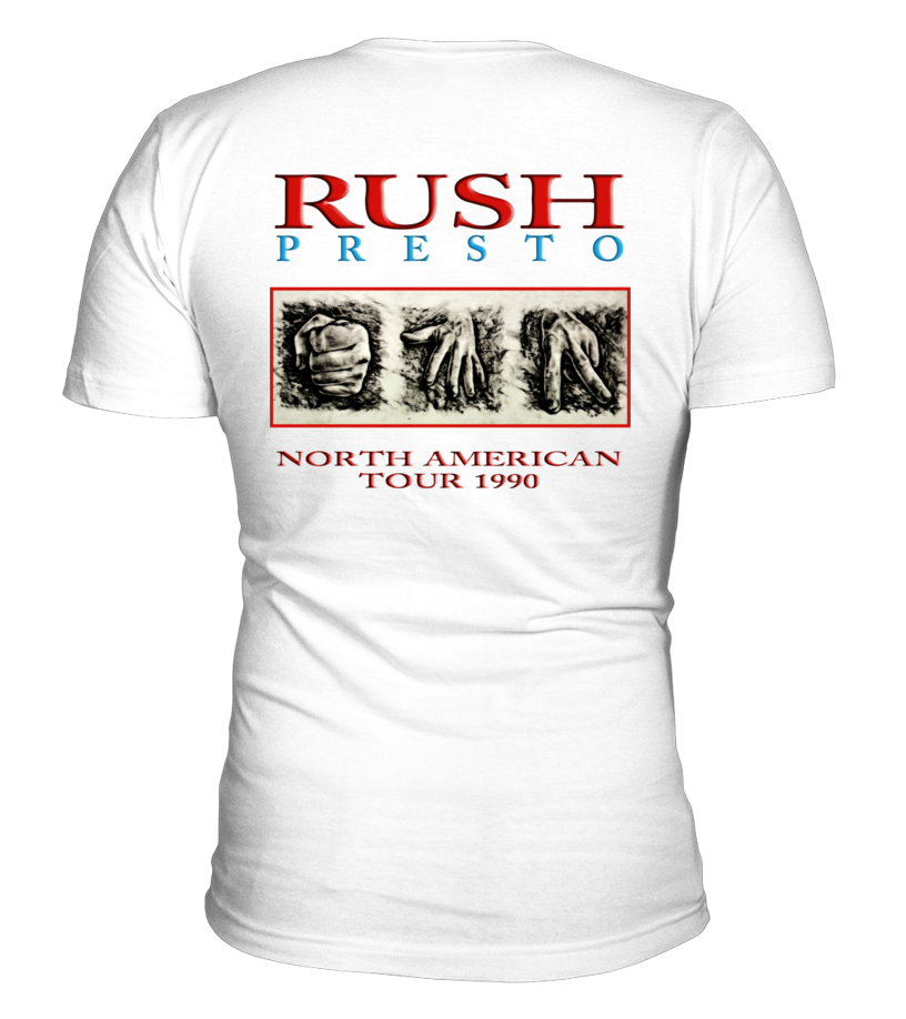 2 sides - Rush Presto American Tour 1990 - WT - T-shirt