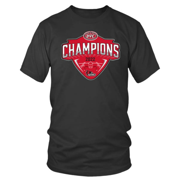 Official Semo Redhawks 2022 OVC Champions T-Shirt | Beautyfunaz